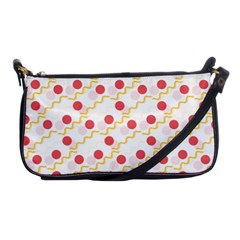 Line Patter Dots Dot Lines Decorative Shoulder Clutch Bag by Wegoenart