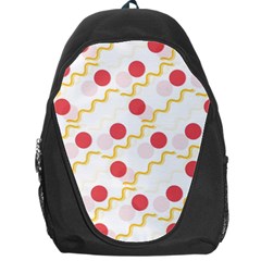 Line Patter Dots Dot Lines Decorative Backpack Bag by Wegoenart