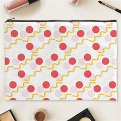 Line Patter Dots Dot Lines Decorative Cosmetic Bag (xxxl) by Wegoenart