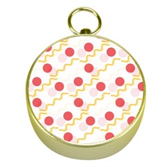 Line Patter Dots Dot Lines Decorative Gold Compasses by Wegoenart