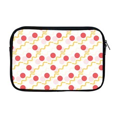 Line Patter Dots Dot Lines Decorative Apple Macbook Pro 17  Zipper Case by Wegoenart