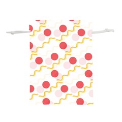 Line Patter Dots Dot Lines Decorative Lightweight Drawstring Pouch (l) by Wegoenart