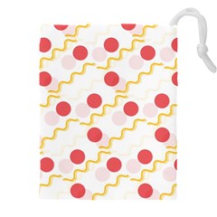 Line Patter Dots Dot Lines Decorative Drawstring Pouch (4xl) by Wegoenart