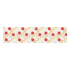 Line Patter Dots Dot Lines Decorative Banner And Sign 4  X 1  by Wegoenart