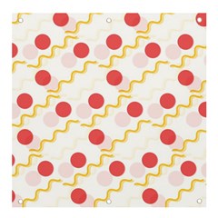 Line Patter Dots Dot Lines Decorative Banner And Sign 4  X 4  by Wegoenart