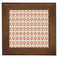 Illustration Geometric Tribal Pattern Design Framed Tile by Wegoenart