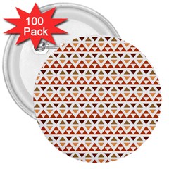 Illustration Geometric Tribal Pattern Design 3  Buttons (100 Pack)  by Wegoenart