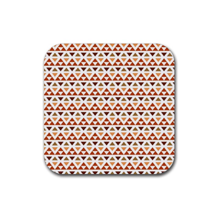 Illustration Geometric Tribal Pattern Design Rubber Coaster (Square)