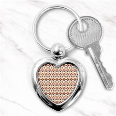 Illustration Geometric Tribal Pattern Design Key Chain (heart) by Wegoenart