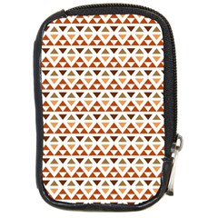 Illustration Geometric Tribal Pattern Design Compact Camera Leather Case by Wegoenart