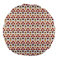 Illustration Geometric Tribal Pattern Design Large 18  Premium Round Cushions by Wegoenart