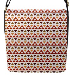 Illustration Geometric Tribal Pattern Design Flap Closure Messenger Bag (s) by Wegoenart