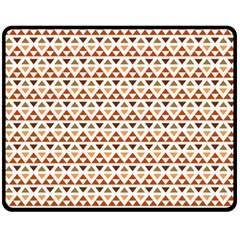 Illustration Geometric Tribal Pattern Design Double Sided Fleece Blanket (medium)  by Wegoenart