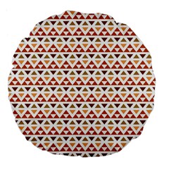 Illustration Geometric Tribal Pattern Design Large 18  Premium Flano Round Cushions by Wegoenart