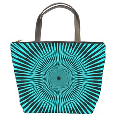 Illusion Geometric Background Bucket Bag by Wegoenart