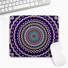 Illustration Kaleidoscope Geometric Circles Large Mousepads by Wegoenart