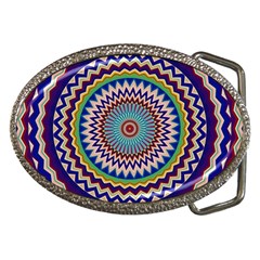 Illustration Kaleidoscope Geometric Circles Belt Buckles by Wegoenart