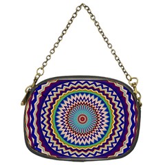 Illustration Kaleidoscope Geometric Circles Chain Purse (one Side) by Wegoenart