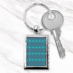 Chevron Zigzag Pattern Key Chain (rectangle) by Wegoenart