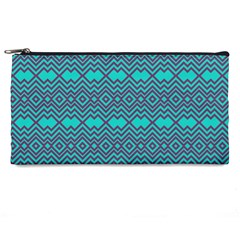 Chevron Zigzag Pattern Pencil Case by Wegoenart