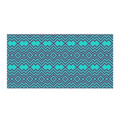 Chevron Zigzag Pattern Satin Wrap 35  X 70  by Wegoenart