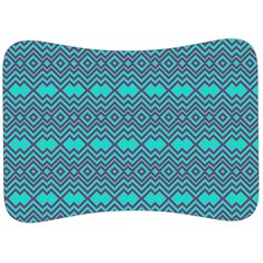 Chevron Zigzag Pattern Velour Seat Head Rest Cushion by Wegoenart