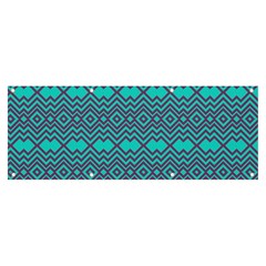 Chevron Zigzag Pattern Banner And Sign 8  X 3  by Wegoenart