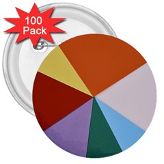 Colorful Paper Art Materials 3  Buttons (100 Pack)  by Wegoenart