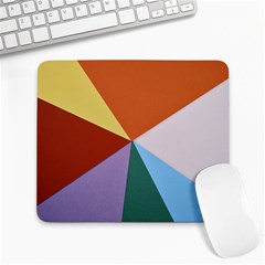 Colorful Paper Art Materials Large Mousepads by Wegoenart