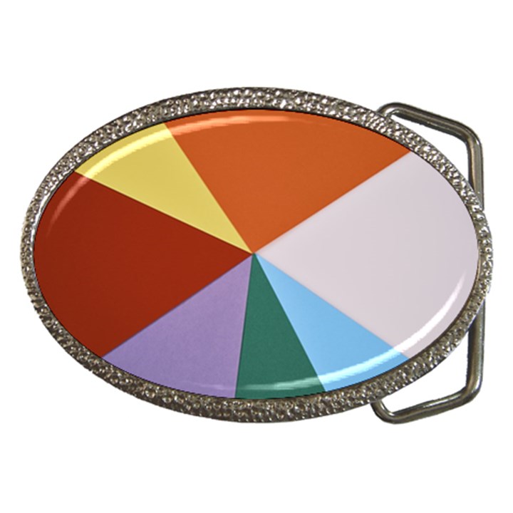 Colorful Paper Art Materials Belt Buckles