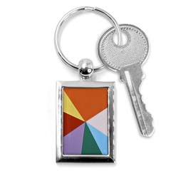 Colorful Paper Art Materials Key Chain (rectangle) by Wegoenart