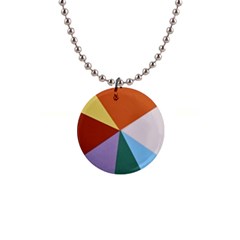 Colorful Paper Art Materials 1  Button Necklace by Wegoenart