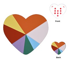 Colorful Paper Art Materials Playing Cards Single Design (heart) by Wegoenart