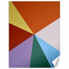 Colorful Paper Art Materials Canvas 12  X 16 