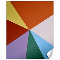 Colorful Paper Art Materials Canvas 16  X 20  by Wegoenart