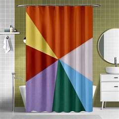 Colorful Paper Art Materials Shower Curtain 48  X 72  (small)  by Wegoenart