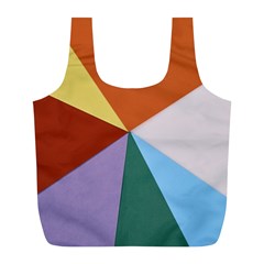 Colorful Paper Art Materials Full Print Recycle Bag (l) by Wegoenart