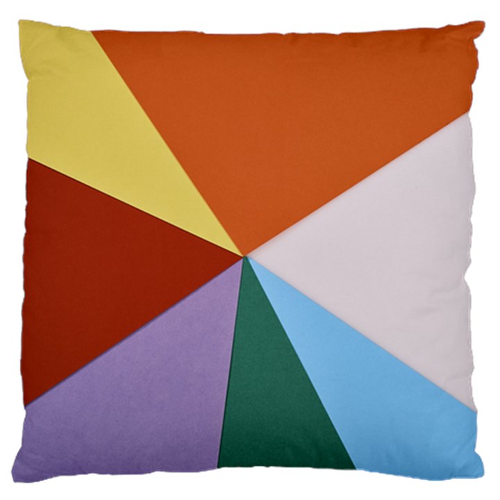 Colorful Paper Art Materials Standard Flano Cushion Case (Two Sides)