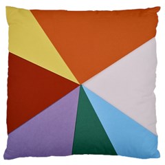 Colorful Paper Art Materials Large Flano Cushion Case (one Side) by Wegoenart