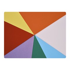 Colorful Paper Art Materials Double Sided Flano Blanket (mini)  by Wegoenart