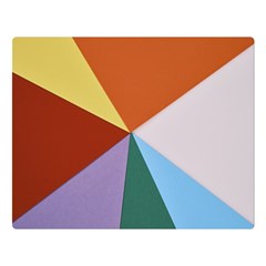 Colorful Paper Art Materials Double Sided Flano Blanket (large)  by Wegoenart