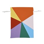 Colorful Paper Art Materials Lightweight Drawstring Pouch (L) Front