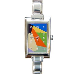 Illustration Colored Paper Abstract Background Rectangle Italian Charm Watch by Wegoenart