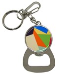 Illustration Colored Paper Abstract Background Bottle Opener Key Chain Front