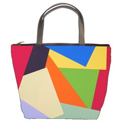 Illustration Colored Paper Abstract Background Bucket Bag by Wegoenart