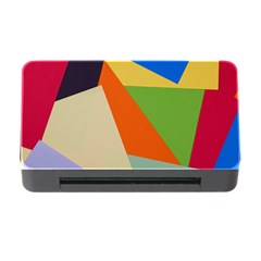 Illustration Colored Paper Abstract Background Memory Card Reader With Cf by Wegoenart