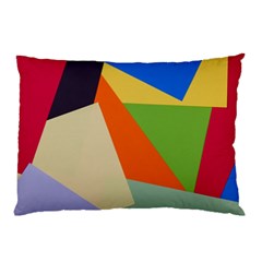 Illustration Colored Paper Abstract Background Pillow Case (two Sides) by Wegoenart