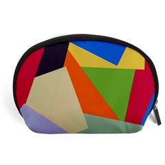 Illustration Colored Paper Abstract Background Accessory Pouch (large) by Wegoenart