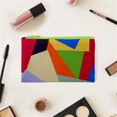 Illustration Colored Paper Abstract Background Cosmetic Bag (xs) by Wegoenart