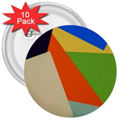 Illustration Colored Paper Abstract Background 3  Buttons (10 Pack)  by Wegoenart